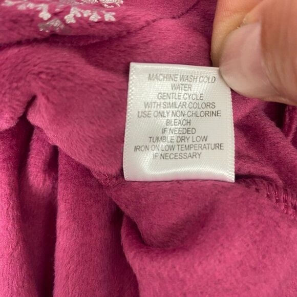 Emily Daniels Woman Snowflake Long Sleeved T Shirt Purple Small Sweatshirt new - Picture 14 of 16